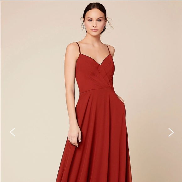 Dear Cleo “Chloe” Bridesmaids Dress in Pepper - Picture 1 of 3